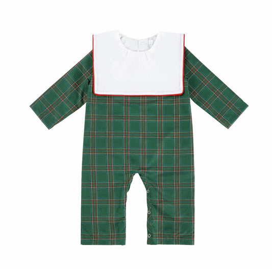 Sample Christmas Blank Tartan Boy Romper