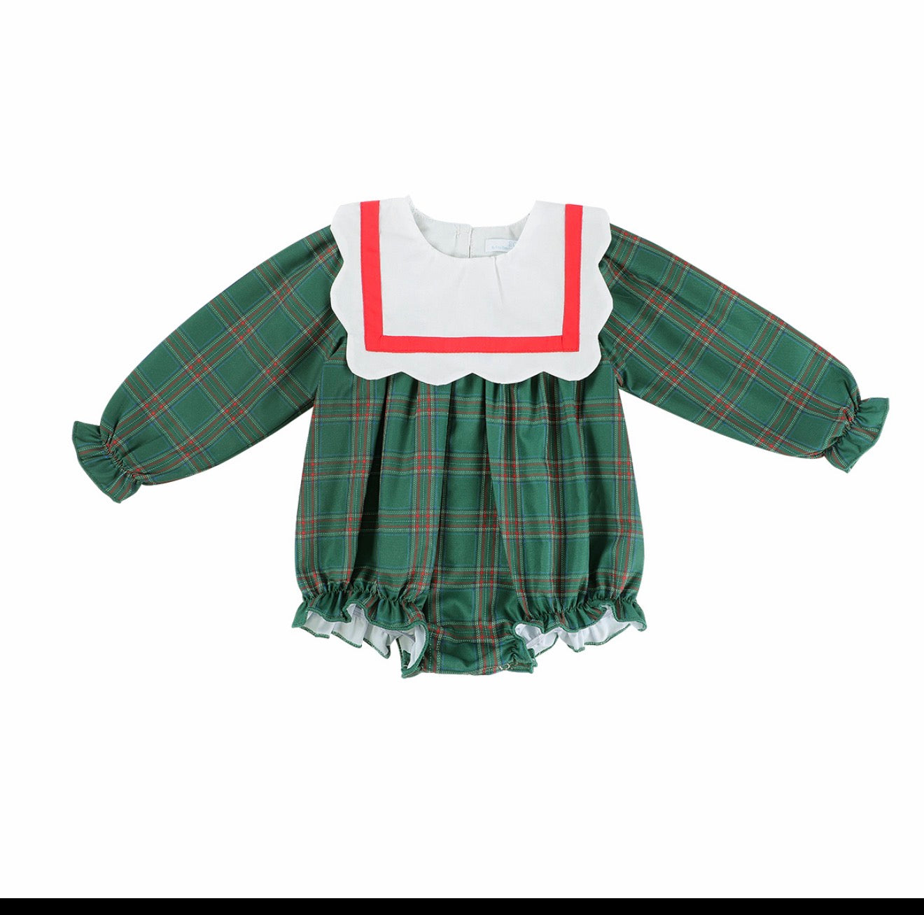 Sample Christmas Blank Tartan Girl Bubble