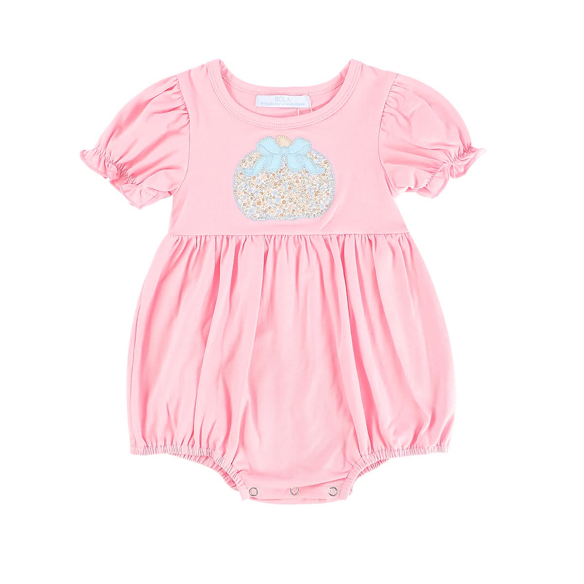 Sample Pink Pumpkin Floral Bubble