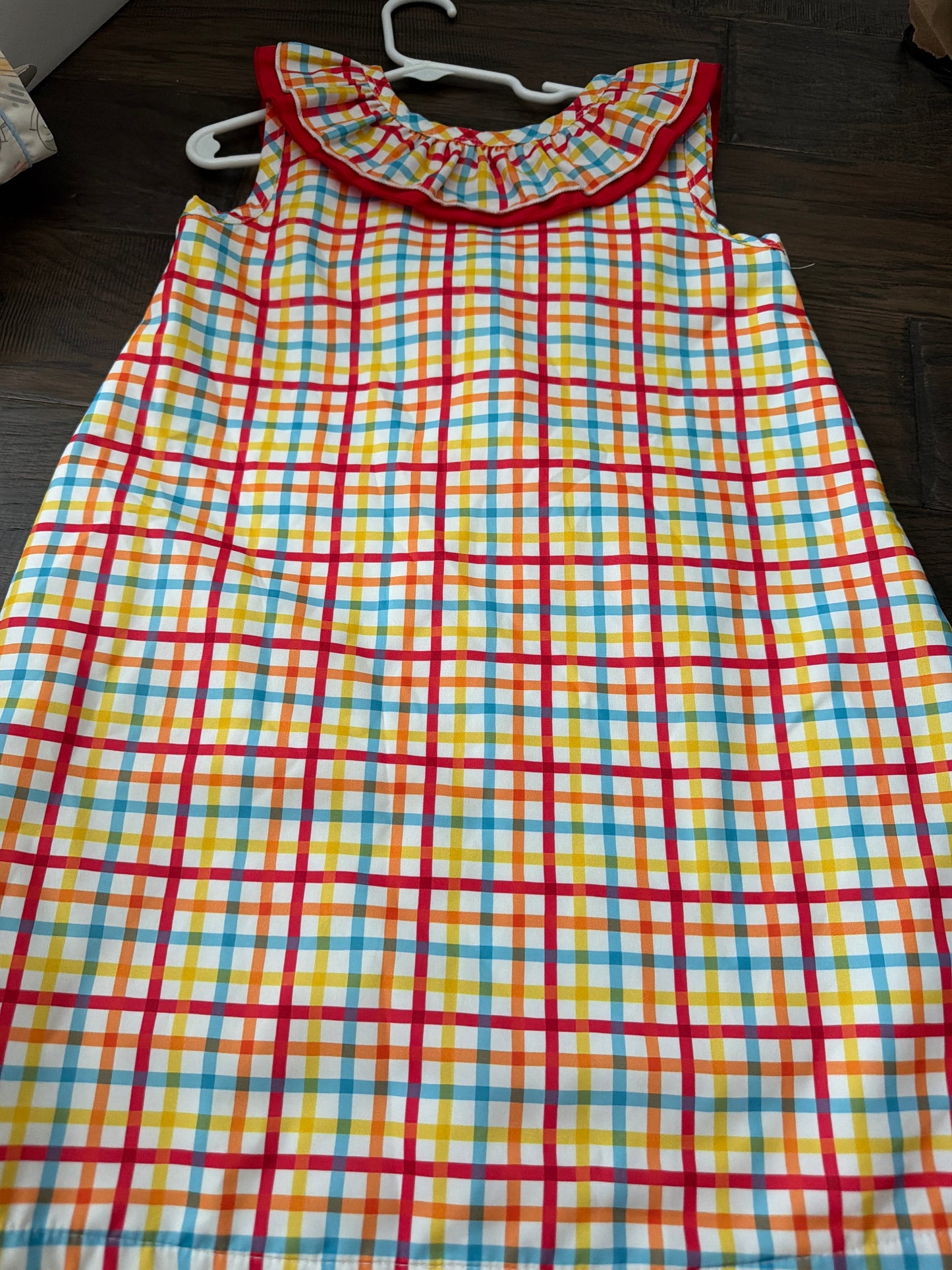 Sample  back to school plaid dress