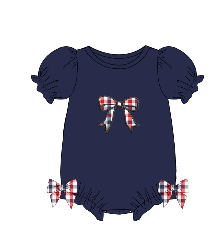 Preorder Red, White and Blue Bow Bubble