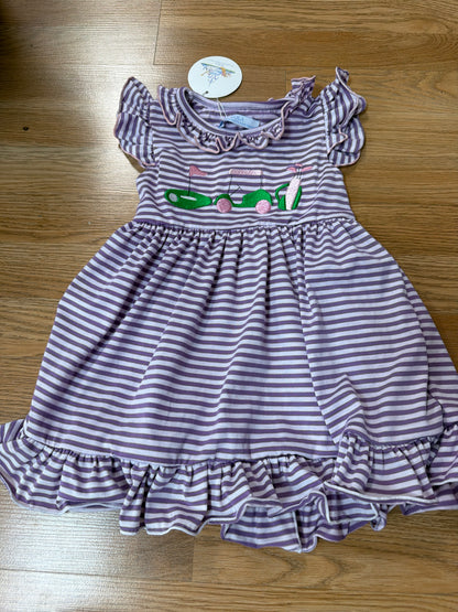 *Golf Purple Applique Dress