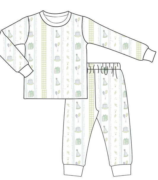 Preorder boy birthday pajamas (mid october ship)