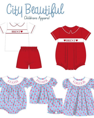 2025 Custom Heart Name Smock