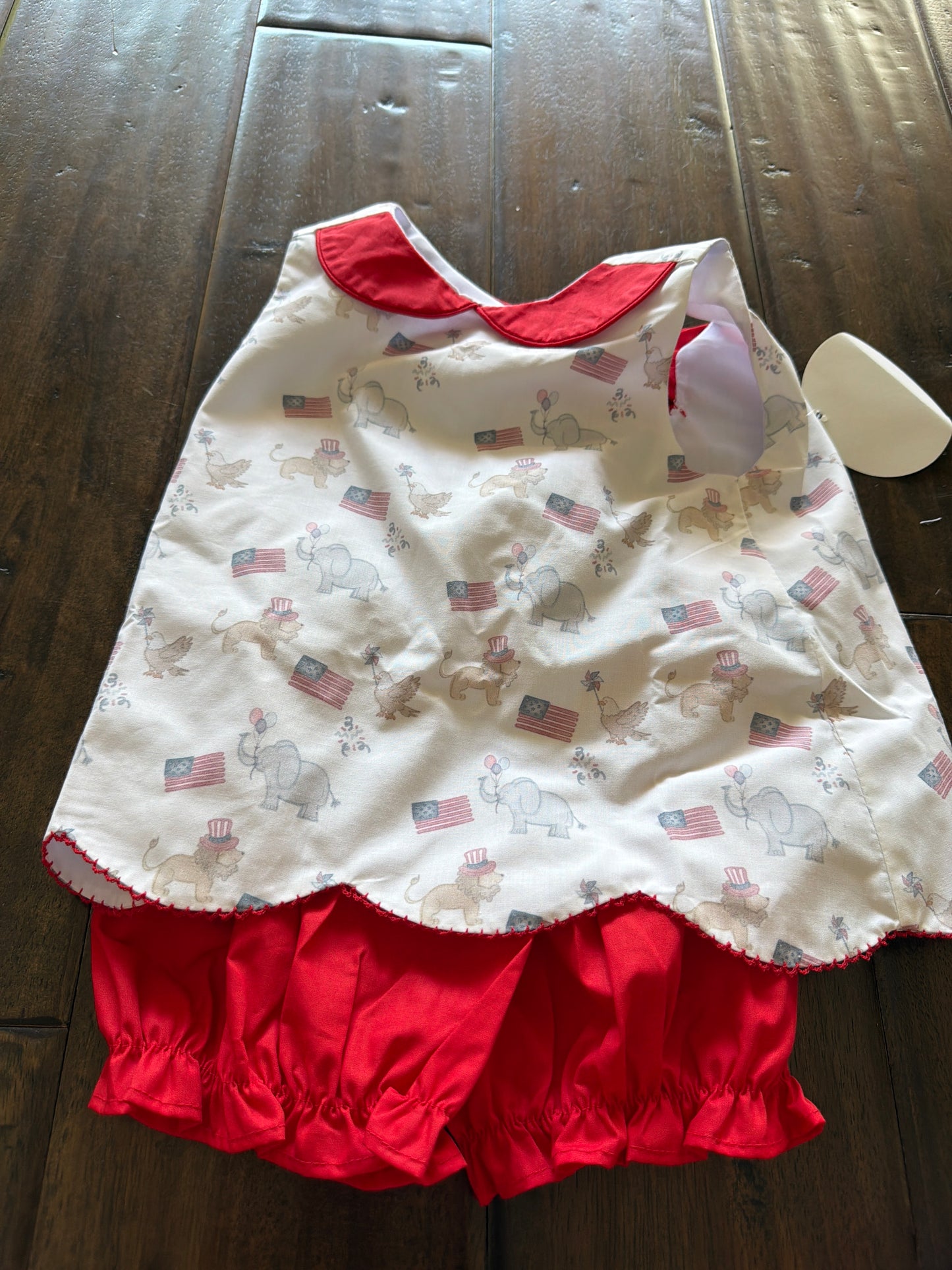 *Patriotic Print Girl Swing Back