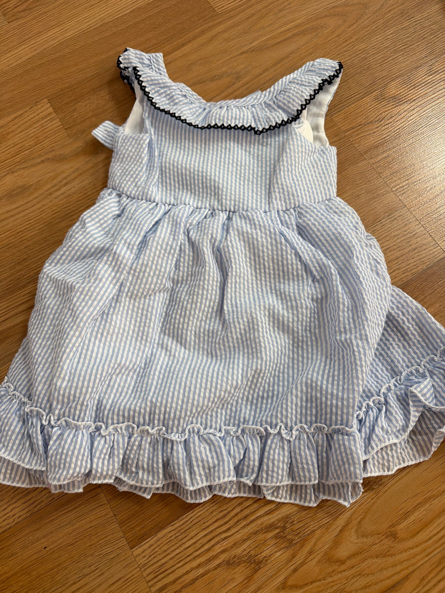 *Blue Seersucker Dress
