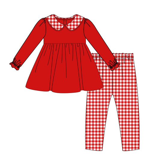 PO-42 Red Gingham Girl Legging Set