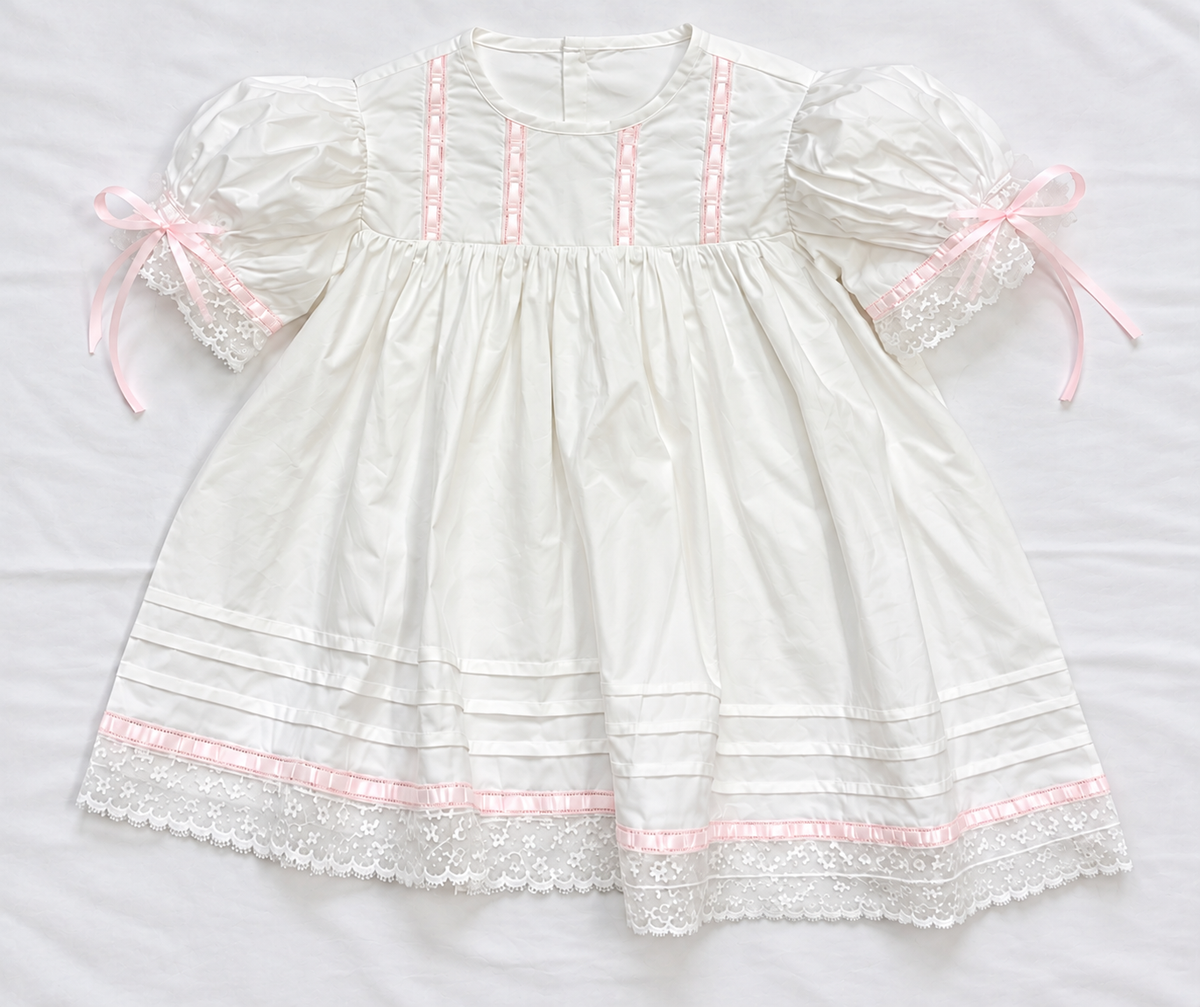 Plain Pink Heirloom Dress