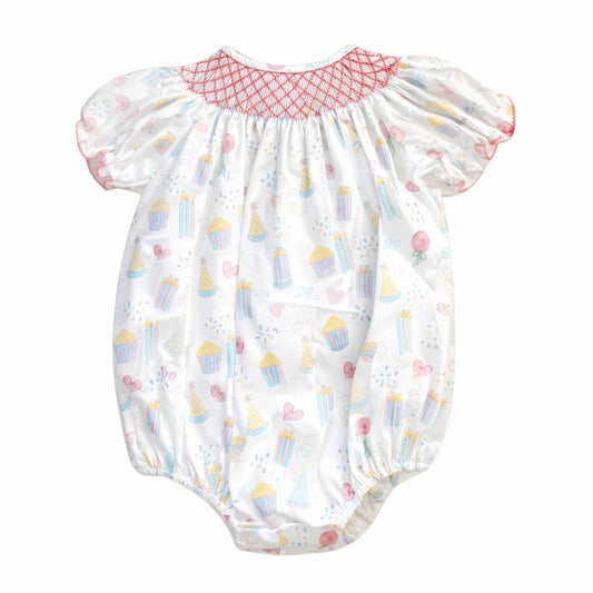 Smocked Birthday Girl Bubble