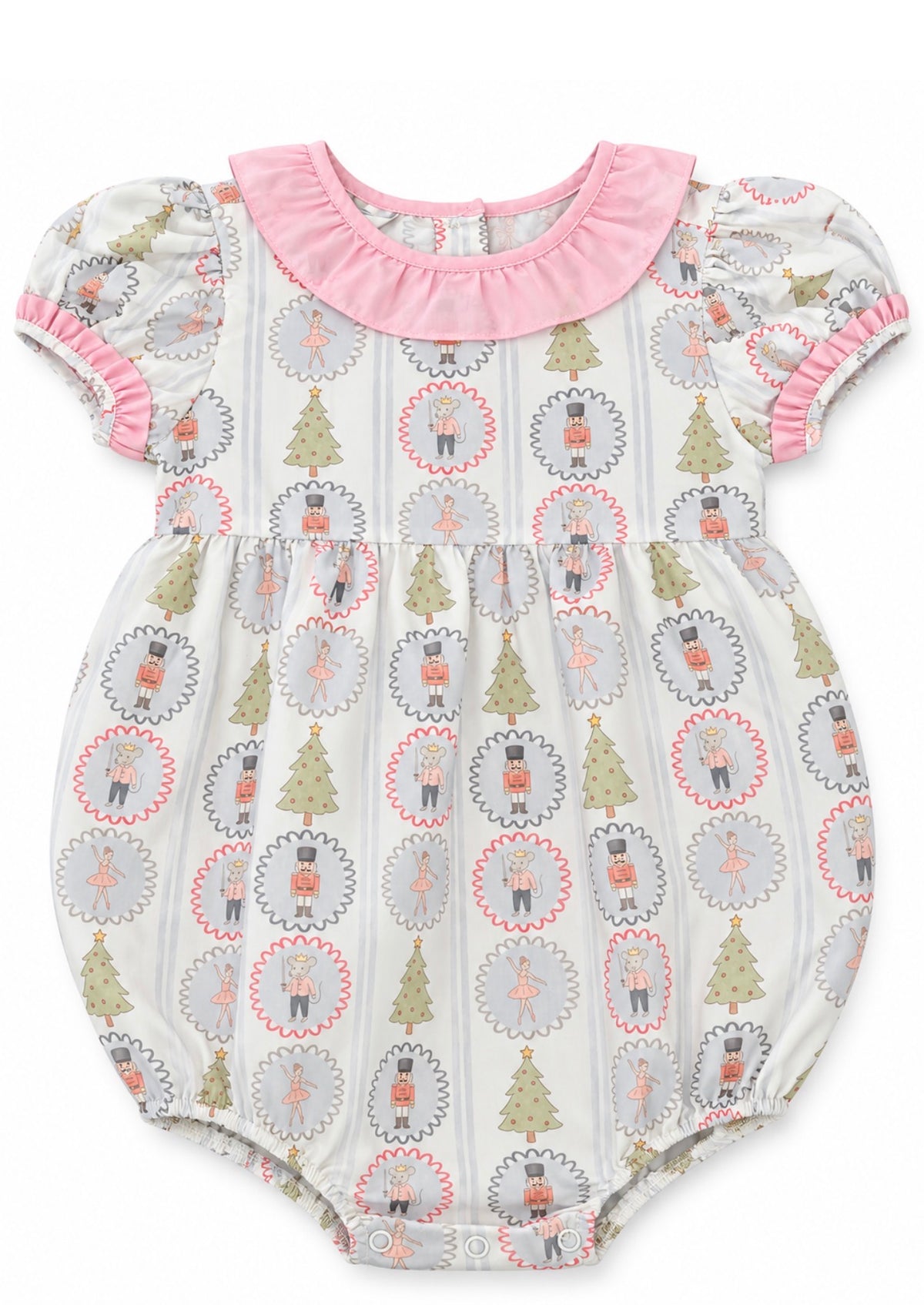 Nutcracker Print with Pink Collar