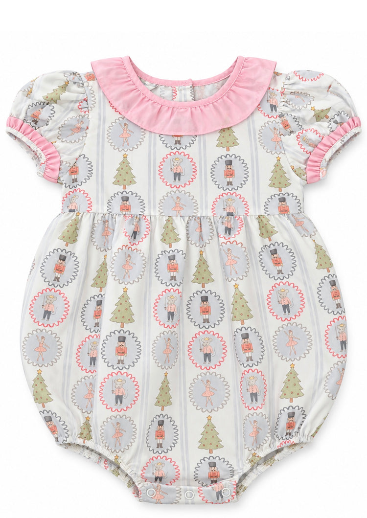 Nutcracker Print with Pink Collar