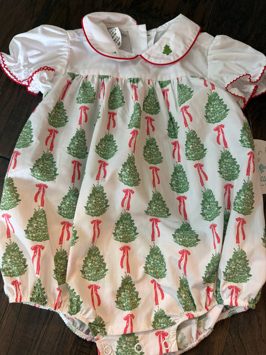 Sample Christmas Tree Embroidery Neck Bubble