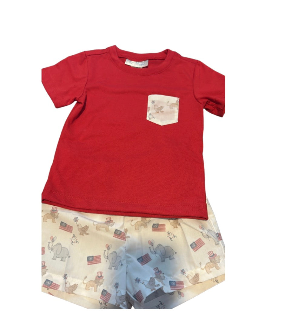 *Patriotic Animal Short Set
