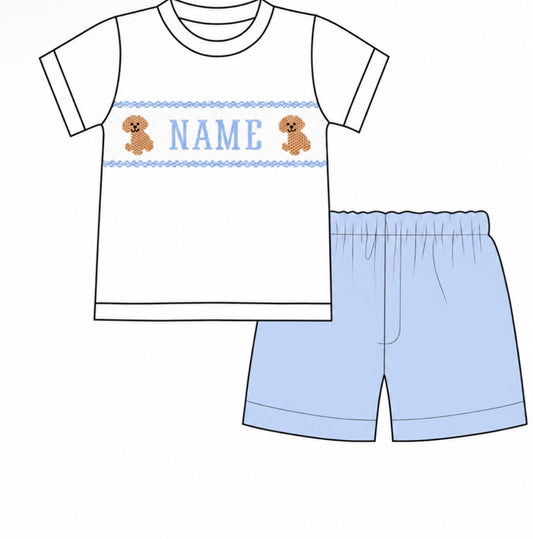 PO-60 Custom Name Dog Smock Boy