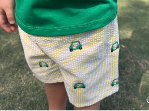 Ships Mid January Golf Embroidered Short Set