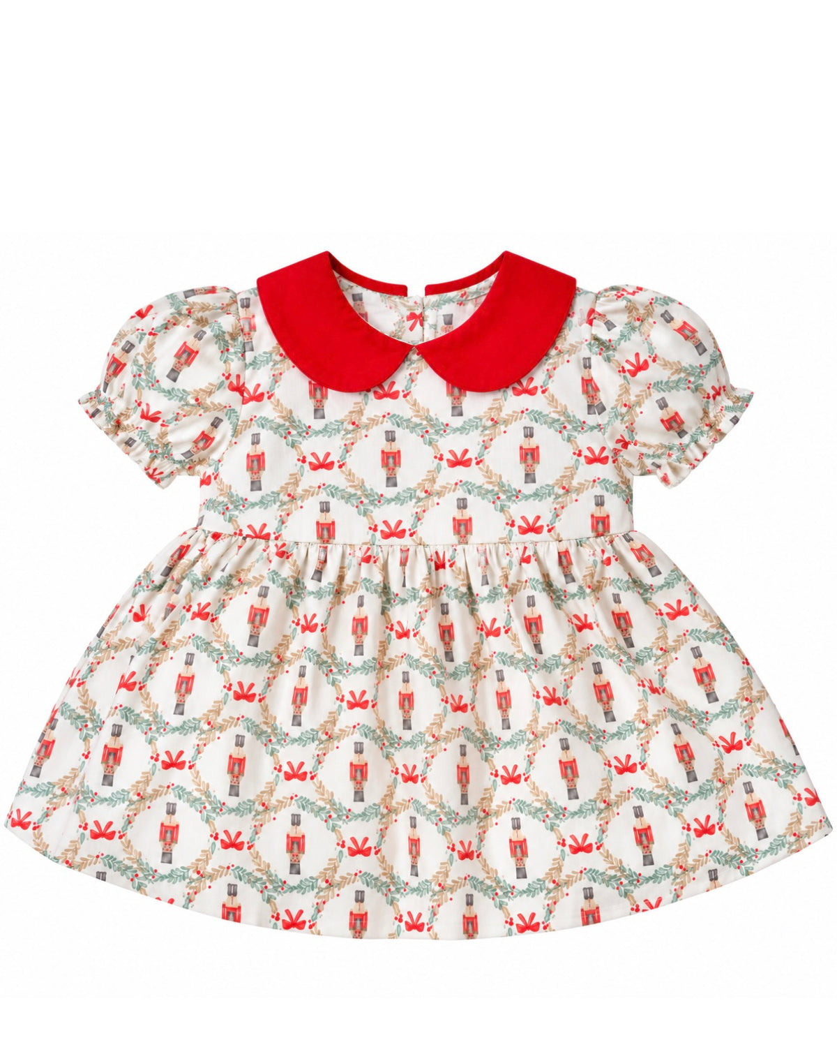 Red Nutcracker Print Dress