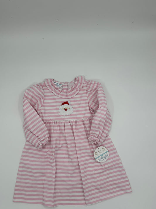 Pink  Stripe Santa Dress