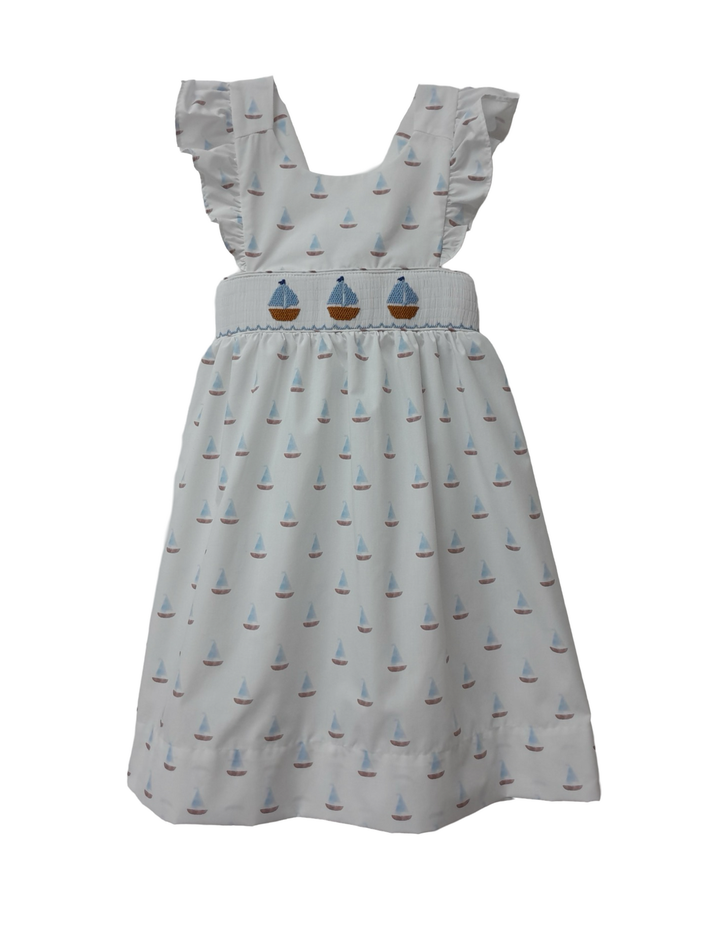 Smocked Sailboat Dress