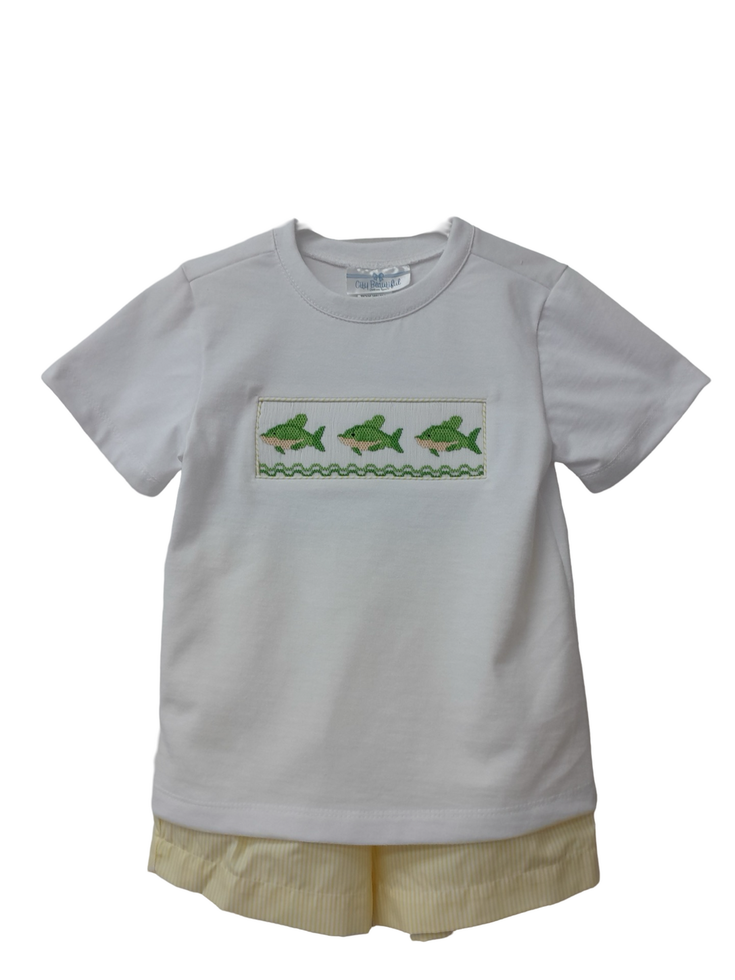 Smocked Fish Short Set