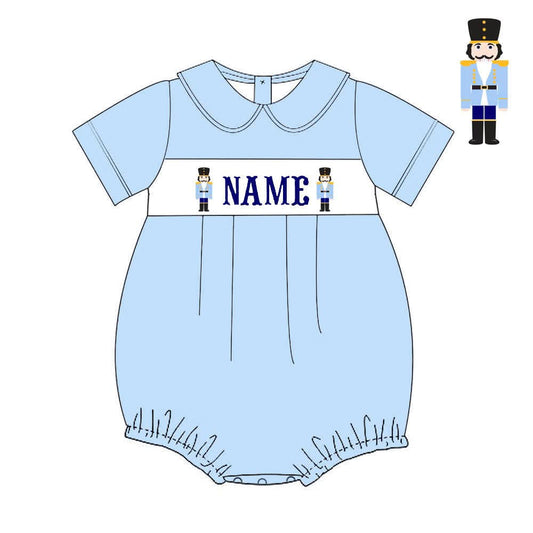 PO34-Nutcracker Custom Name Smock Boy Bubble
