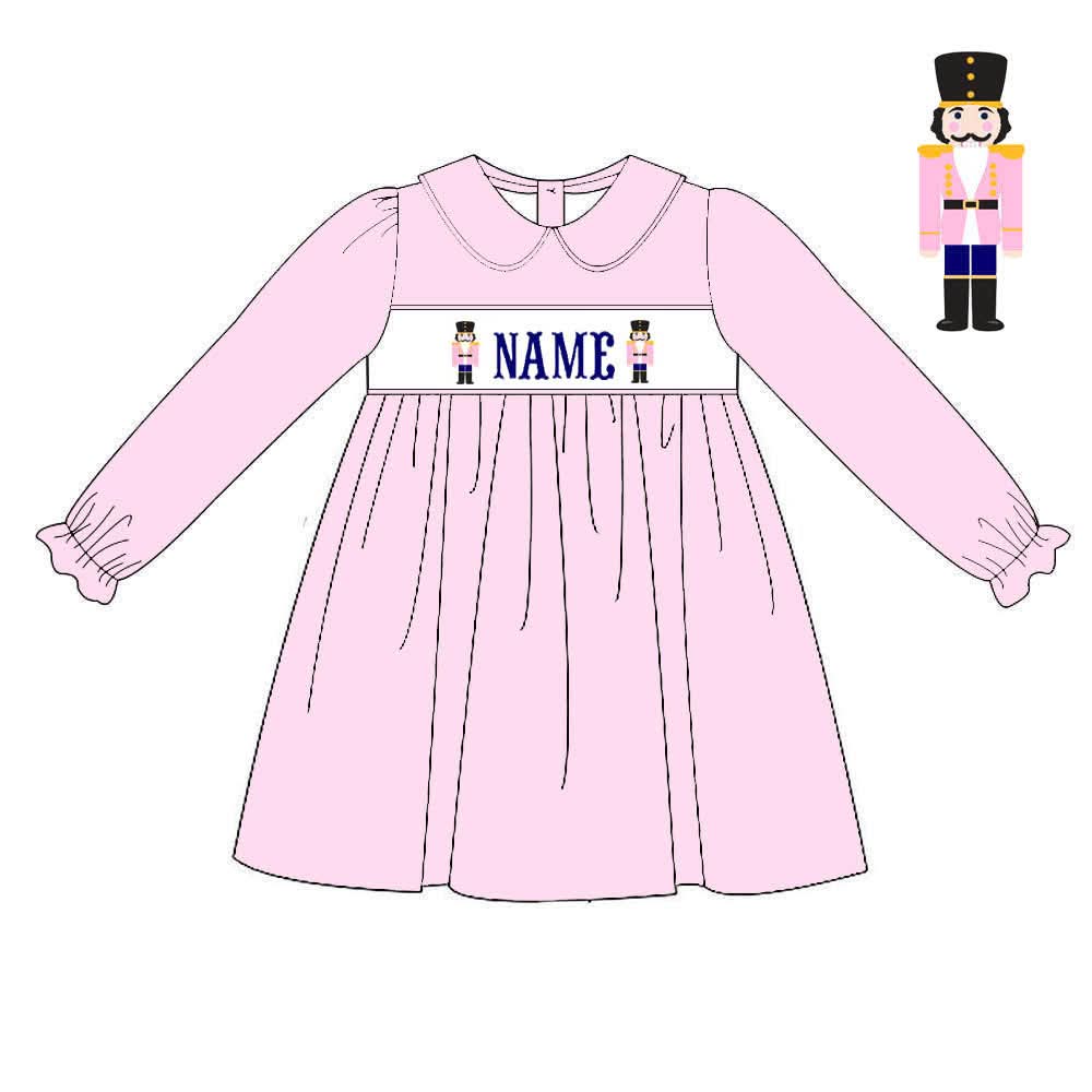 PO34- Custom  Nutcracker Name Smock Dress