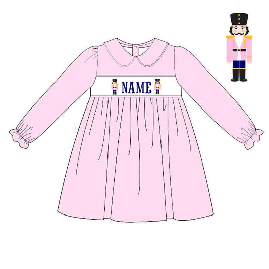 PO34-Nutcracker Custom Name Smock Girl Bishop