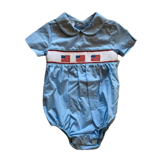 Smocked Flag Boy Bubble