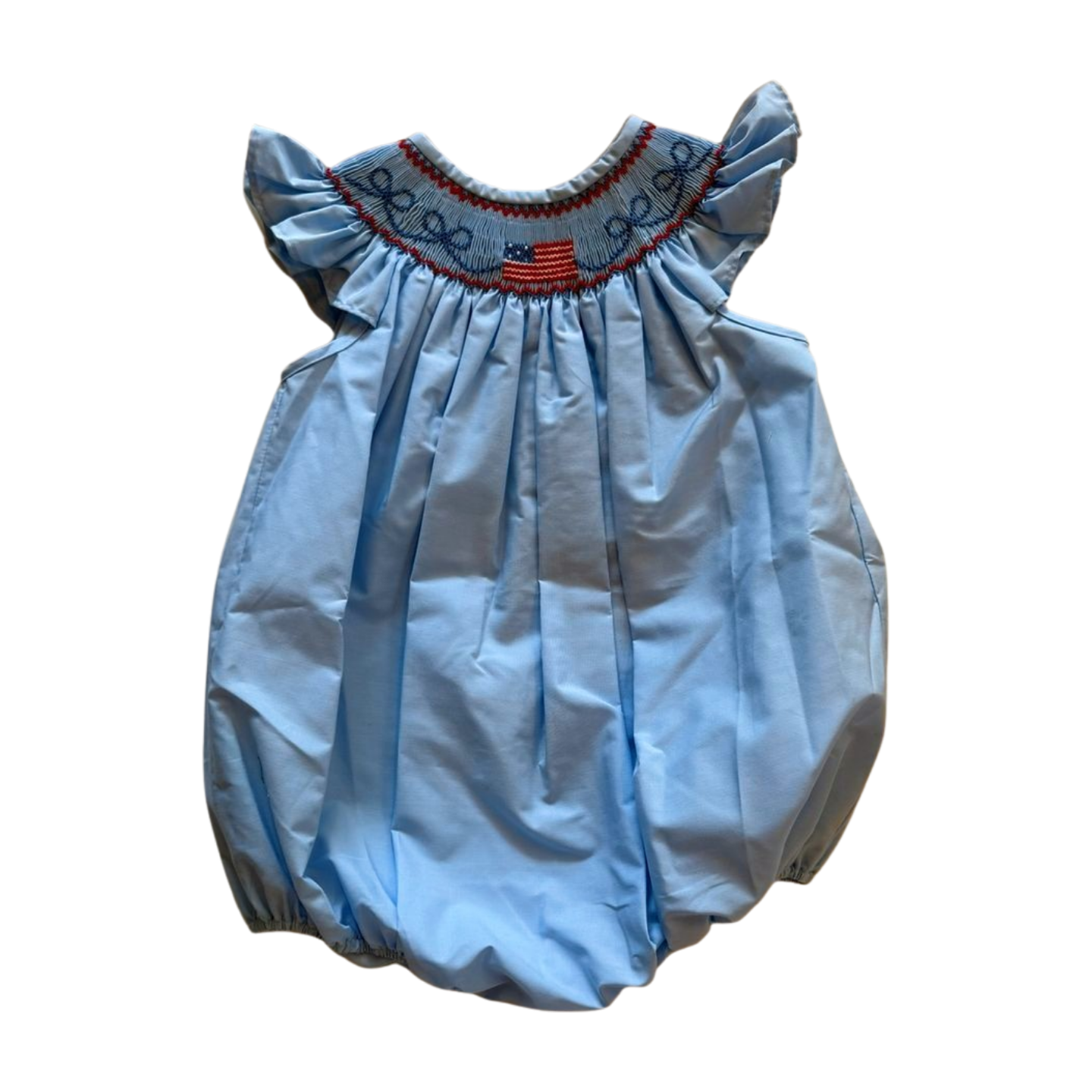 *Smocked Flag Girl Bubble
