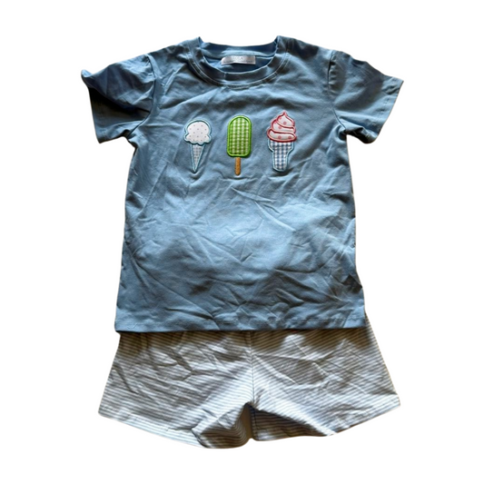 *Ice Cream Boy Short Set