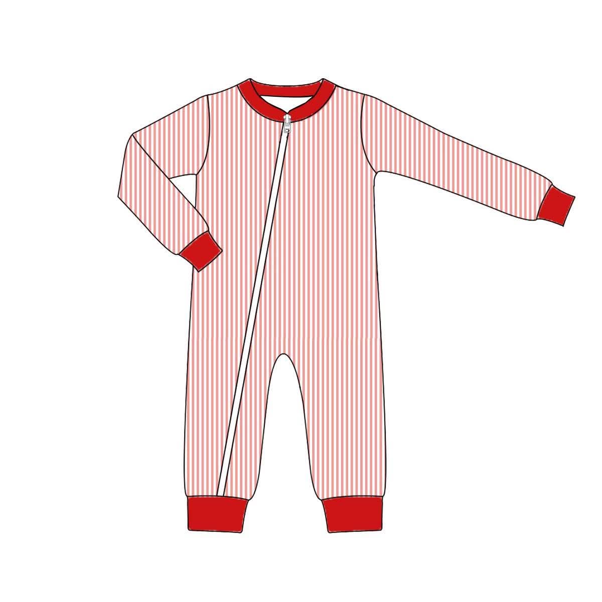 PO27-Candy Cane Lane Stripe Onesie