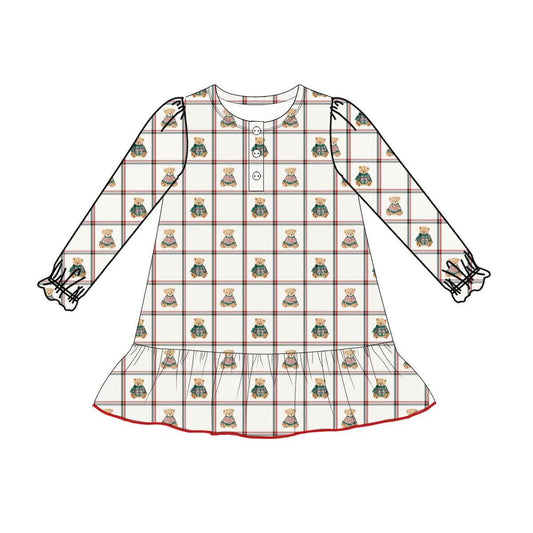 PO-48 Holiday Teddy Bear Lounge Gown