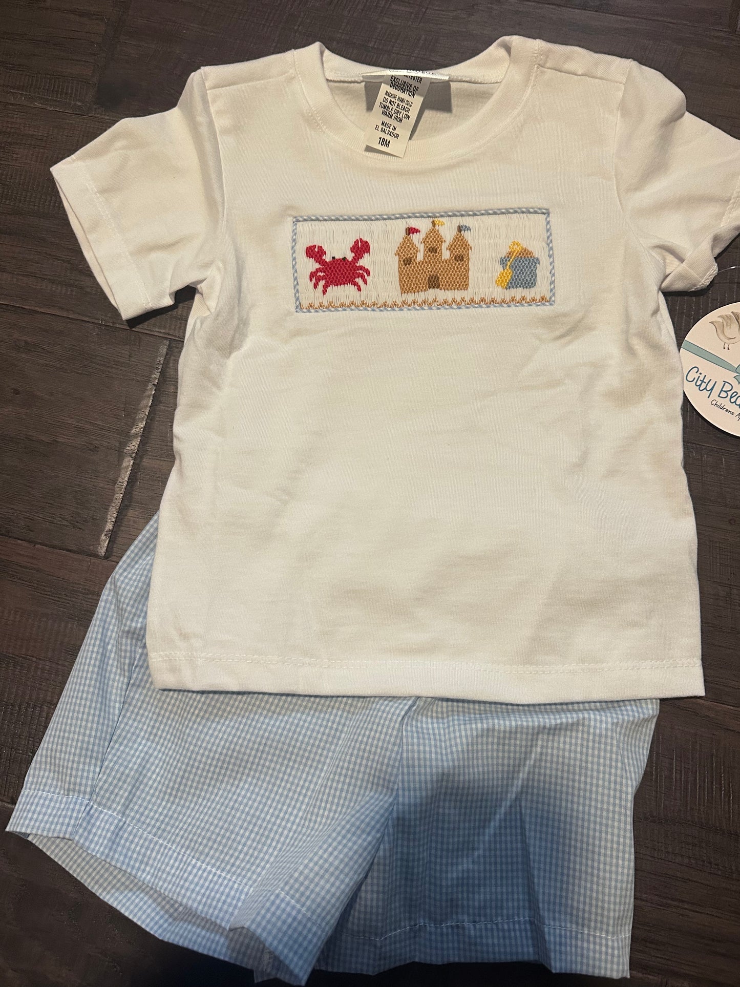 Smocked Beach Day Short Set