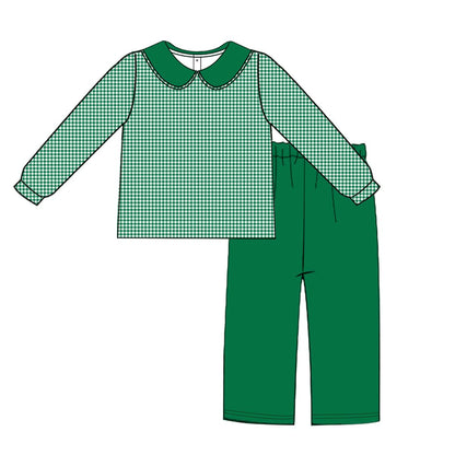 PO29-Evergreen Gingham Baldwin Pant Set