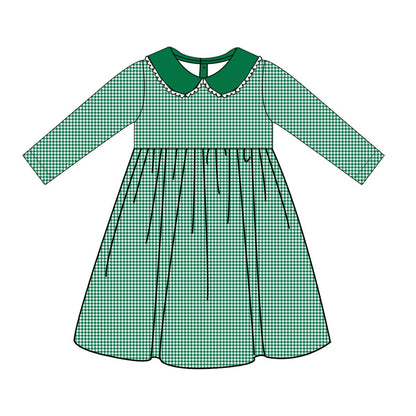 PO29-Evergreen Gingham Baldwin Dress