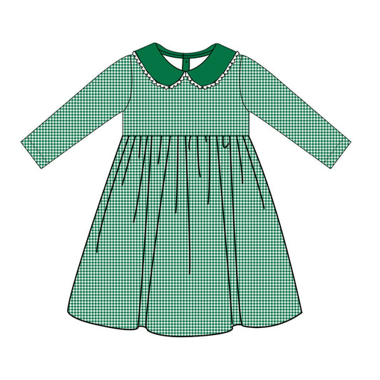 PO29-Evergreen Gingham Baldwin Dress