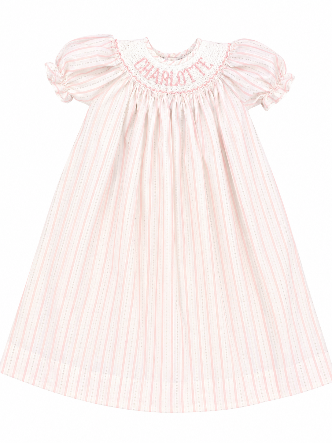 Charlotte Pink Stripe Custom Bishop 5T