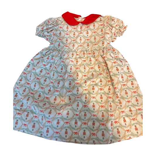 Nutcracker Print Bow Dress
