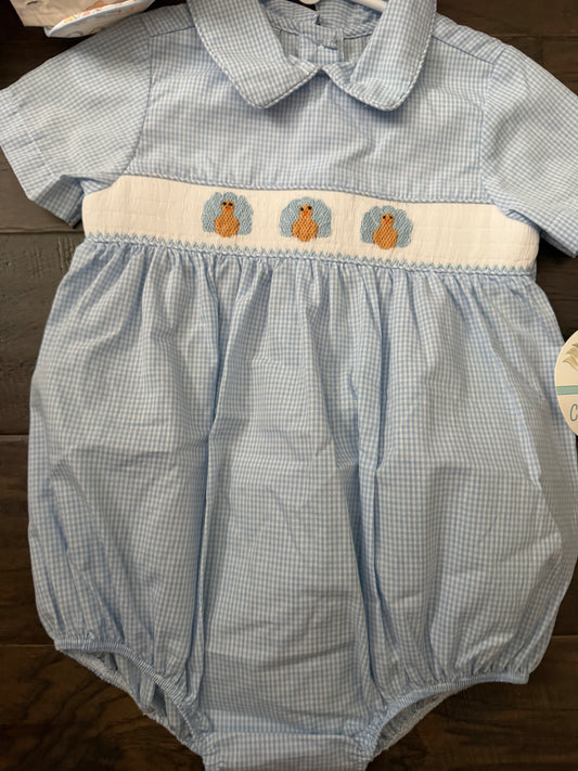 Sample Turkey Smock Boy Bubble