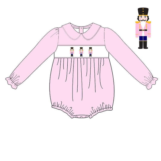 PO52-Nutcracker Smocked Girl Bubble