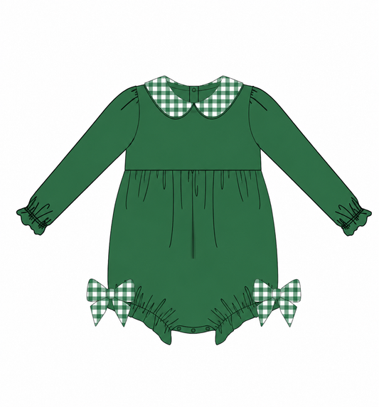 PO-46 Green Gingham Girl Bubble