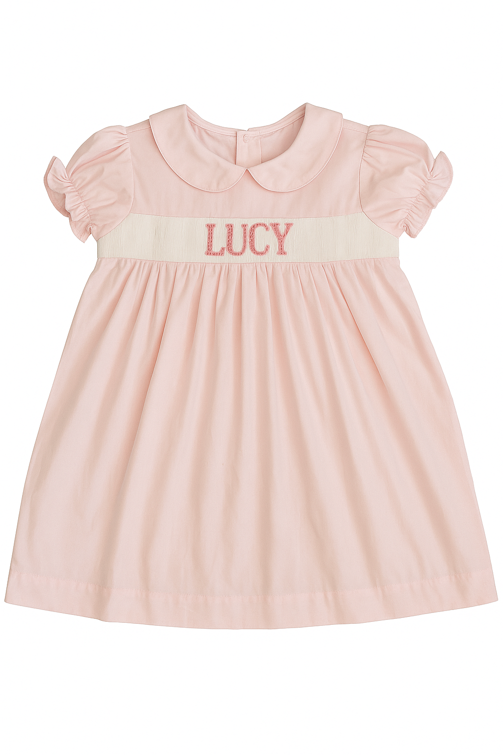 2026 Custom Pink Girl Bishop Dress