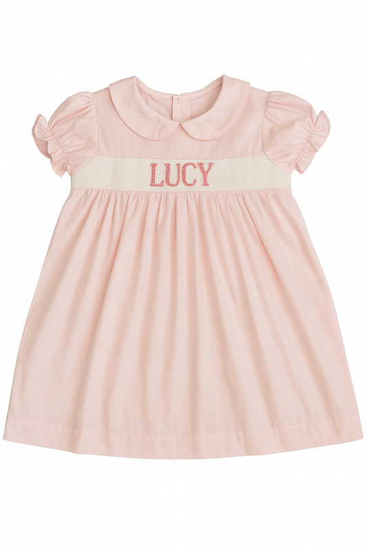 2026 Custom Pink Girl Bishop Dress