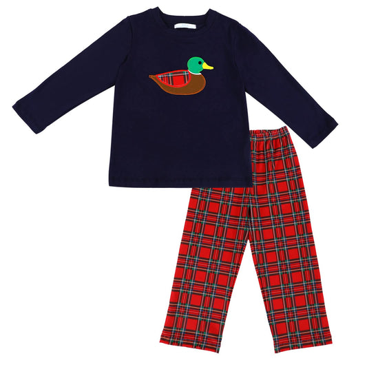PO-47 Mallard Holiday  Boy Pant Set