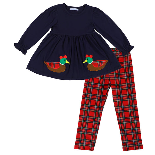 PO-47 Mallard Holiday Girl Legging Set
