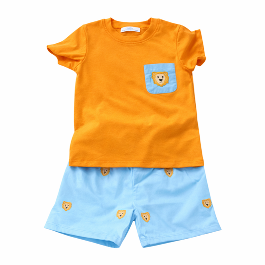 Zoo Animal Boy Short Set