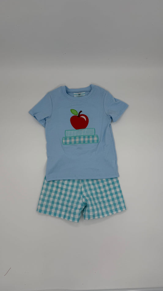 Boy Apple Stack Back To School Short Set