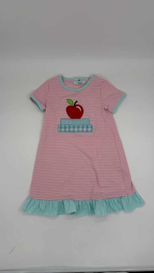Girl Apple Stack Back To School Dress