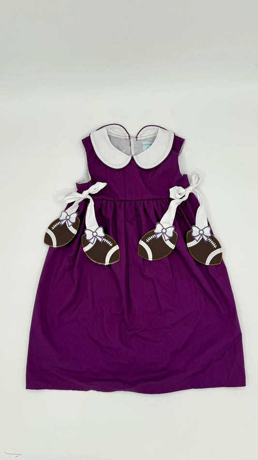 Purple   Football Side Tag Dress