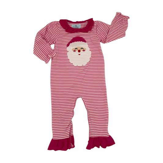 Santa Applique Ruffle Romper