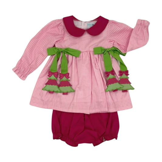 Christmas Tree Hangtag Bloomer Set